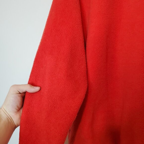 Vintage 80s 90s Patagonia Half Zip Fleece Jacket Red Size XL - Picture 7 of 7